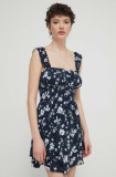 Hollister Co. rochie culoarea albastru marin, mini, evazati