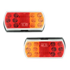 Lampa stop LED SMD stanga si dreapta camion duba remorca tractor 16,5x8 &reg; ALM