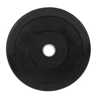 Greutate Cauciuc Bumper Plate SPORTMANN - 20 kg / 51 mm - Negru FitLine Training foto