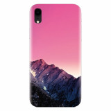 Husa silicon pentru Apple Iphone XR, Mountain Peak Pink Gradient Effect