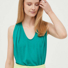 United Colors of Benetton top femei, culoarea verde