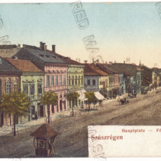 2870 - REGHIN, Mures, Market, Romania - old postcard - used - 1909