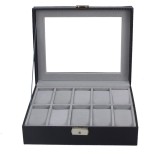 Cumpara ieftin Caseta pentru 10 ceasuri Black Carbon - WZ3447, Watchbox