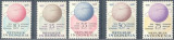 C3283 - Indonesia 1958 - Geofizica 5v.neuzat,perfecta stare, Nestampilat