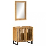 vidaXL Set mobilier de baie, 2 piese, lemn masiv de mango brut 3217088