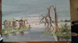 Peisaj lacustru, Natura, Pastel, Altul, ART