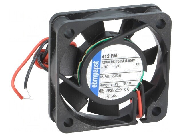 Ventilator axial 12V DC 40x40x10mm 6m3/h 17dBA