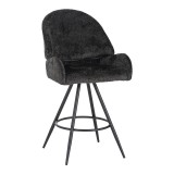 Cumpara ieftin Scaun de bar Morea, Pako World, Negru, 55x66x107 cm