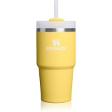 Stanley Quencher H2.O FlowState&trade; Tumbler pahar din oțel inoxidabil cu pai mic Daffodil 590 ml