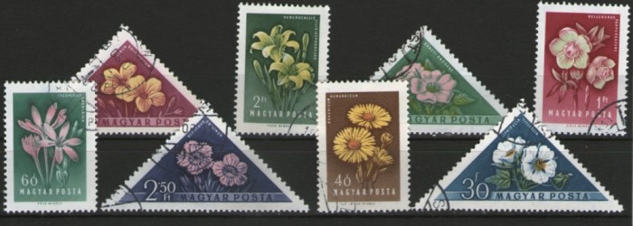 Ungaria 1958 - flori, serie stampilata