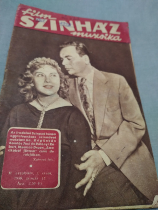 REVISTA FILM SZINHAZ 1958 IN MAGHIARA