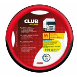 Husa volan camion Club premium - M - &Oslash; 44/46cm - Rosu Garage AutoRide