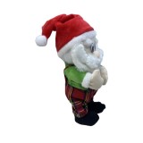Spiridus Mos Craciun de plus care canta si danseaza 35 cm