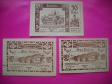 HOPCT BANCNOTA NOTGELD NR 115 - MAUTERN - SET 3 BUC -10 ,50 SI 50 HELLER 1920 -AUSTRIA-UNC