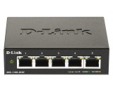 SWITCH D-LINK SMART 5 porturi Gigabit, carcasa metalica, &quot;DGS-1100-05V2&quot; (timbru verde 2 lei)