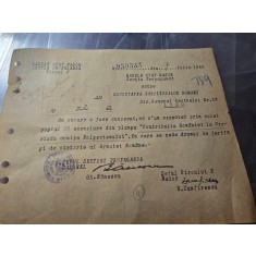 Adresa dactilografiata cu antetul Marelui Stat Major