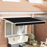 Cumpara ieftin Cortina Retractabilă Manual Negru 350x200 cm