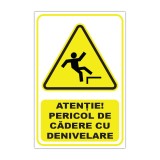 Indicator de avertizare &bdquo;Atenție! Pericol de cădere cu denivelare&rdquo;