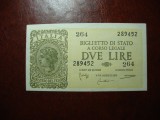 ITALIA 2 LIRE 1944 UNC -