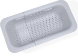 Strecuratoare extensibila Piankeke, plastic, gri, 20 x 36-49,5 cm