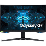 Monitor LED Samsung Gaming Odyssey G7 LC27G75TQSRXEN Curbat 27 inch 1 ms Negru HDR G-Sync &amp;amp; FreeSync Premium Pro 240 Hz