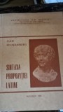 Sintaxa propozitiei latine - Dn Slusanschi