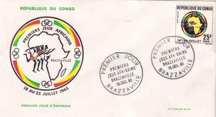 FILATELIE TEMATICA - PLIC CONGO TEMATICA SPORT FDC