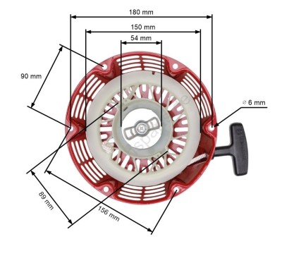 Demaror compatibil Honda GX 240, Honda GX 270 foto