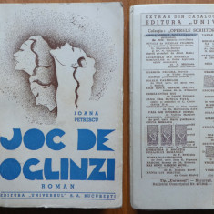 Ioana Petrescu , Joc de oglinzi ; roman , 1943 , editia 1