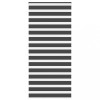Jaluzea tip zebra neagră lățime țesătură 110,9 cm poliester