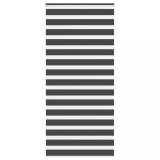 Jaluzea Zebra Neagră vidaXL 105x230 cm, Lățime Material 100.9cm, Poliester, Montaj cu/fără găurire, Siguranță Copii