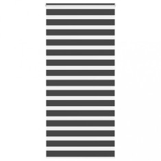 vidaXL Jaluzea tip zebra neagră lățime țesătură 110,9 cm poliester