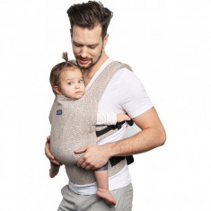 Marsupiu Ergonomic Embrace N27 City Womar Zaffiro, 6 - 18 kg, 4 luni+, Bej foto