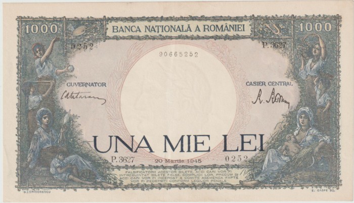 1000 lei 20.3 1945