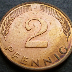 Moneda 2 PFENNIG - RF GERMANIA, anul 1989 *cod 2664 A - litera J