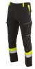 Pantaloni de lucru Softshell Artmaster Universal, Negru-Galben, reflectorizanti, polar interior, protectie vant/ploaie, barbati, EN ISO 13688