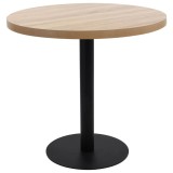 Cumpara ieftin Masa de bistro, maro deschis, 80 cm, MDF
