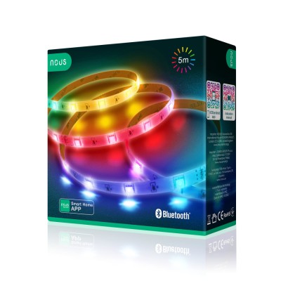 Banda LED Nous RGB F6, 5m, Bluetooth, control aplicatie foto