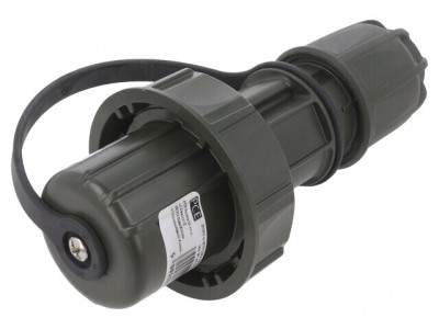 Conector alimentare AC verde 250V 16A 2P + PE foto