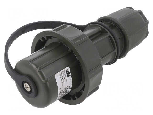 Conector alimentare AC verde 250V 16A 2P + PE