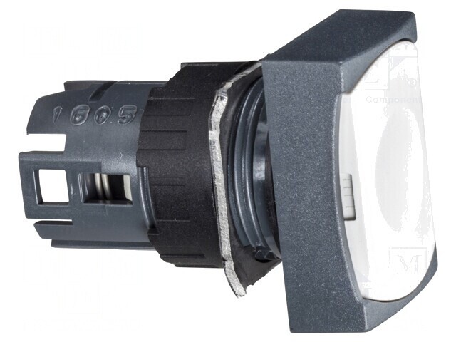 Buton Comutator 16mm Alb