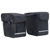 Geanta de bicicleta dubla pentru suport cos, negru, 35 L GartenMobel Dekor, vidaXL