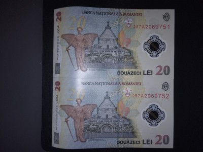 Bancnota 20 RON/LEI serie 257A foto