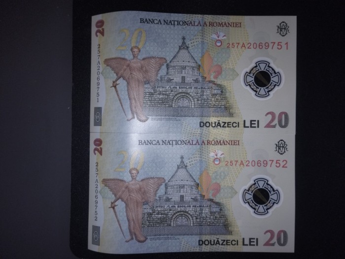 Bancnota 20 RON/LEI serie 257A