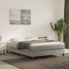 VidaXL Cadru de pat cu arcuri, gri deschis, 140x200 cm, catifea 3120772