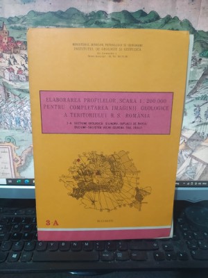 hartă 3-A, Secțiune geologică Șilindru-Suplacu de Barcău-Buciumi-Săliștea Veche-Cojocna-Tăul Zăului, scara 1: 200.000, c. 1988, 103 foto