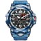 Smael Ceas sport barbatesc Alarma Rezistent la apa Albastru