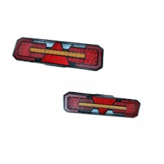 Set lampi spate camion remorca tractor LED 46x12.8x3.5 cu semnalizare dinamica 12V 24V