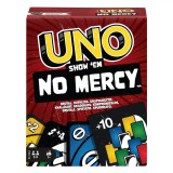 Joc de Societate Mattel UNO No Mercy, Cartonașe Multicolor, 7+ Ani, Pachet 112 Bucăți