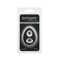 Romeo - Inel pentru penis, negru, 6.5 cm